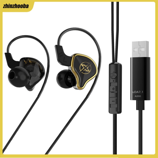 Tai Nghe Chơi Game Có Dây FS Ut-01 Giao Diện Usb 7.1 Kênh Kèm Mic
