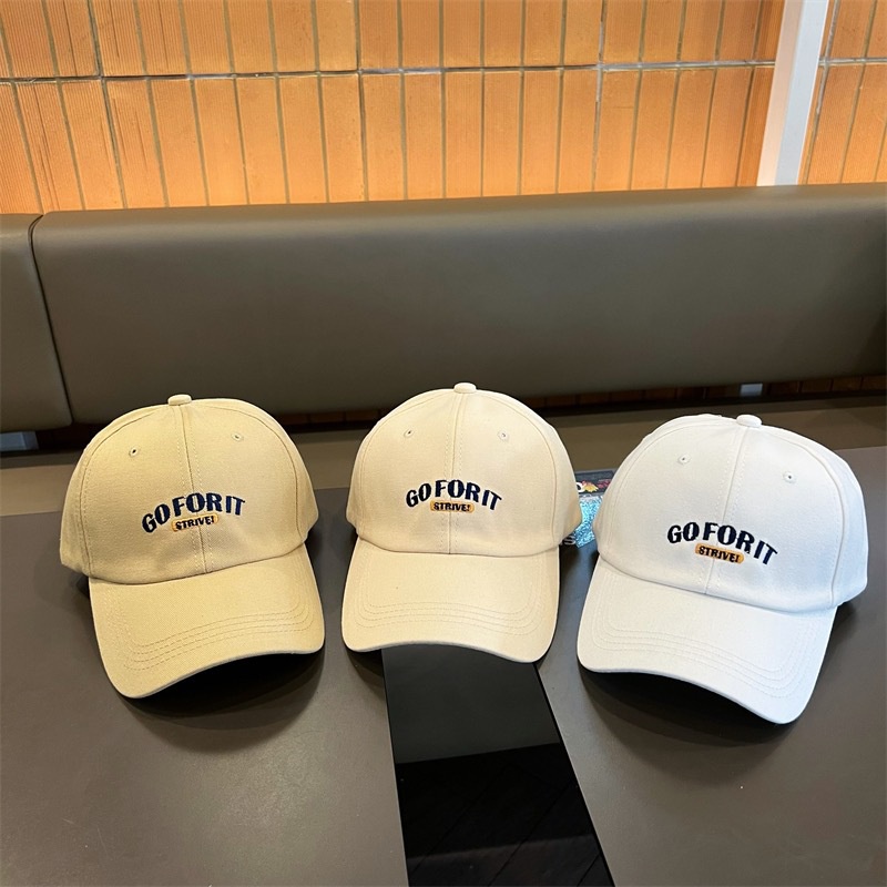 Mũ lưỡi trai THE CAPAL mềm thêu chữ GOFORIT đơn giản thời trang cho nữ