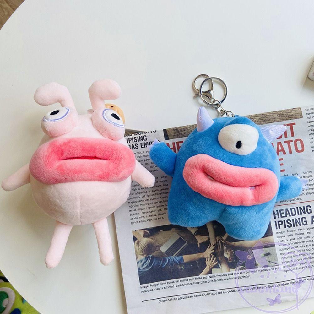 Móc Khóa Bông Xù Hình Xúc Xích Dễ Thương