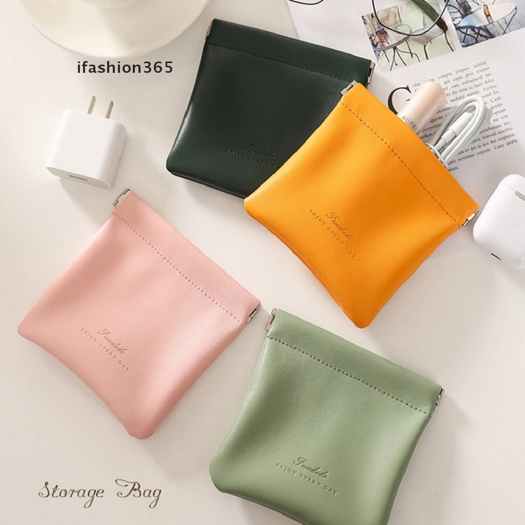 Vỏ Bảo Vệ Hộp Sạc Tai Nghe Airpods Chất Liệu Da PU Hình Đôi Môi Thời Trang ifashion365