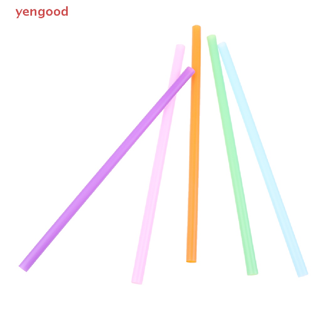 (YGD) 100 Ống Hút Nhựa Thẳng Dài Thêm Đường Kính 10 * 260mm