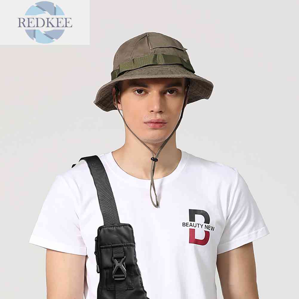 Nón Tai Bèo Chống Tia UV Bằng Vải Cotton Thoáng Khí Gấp Gọn Được Dành Cho Nam