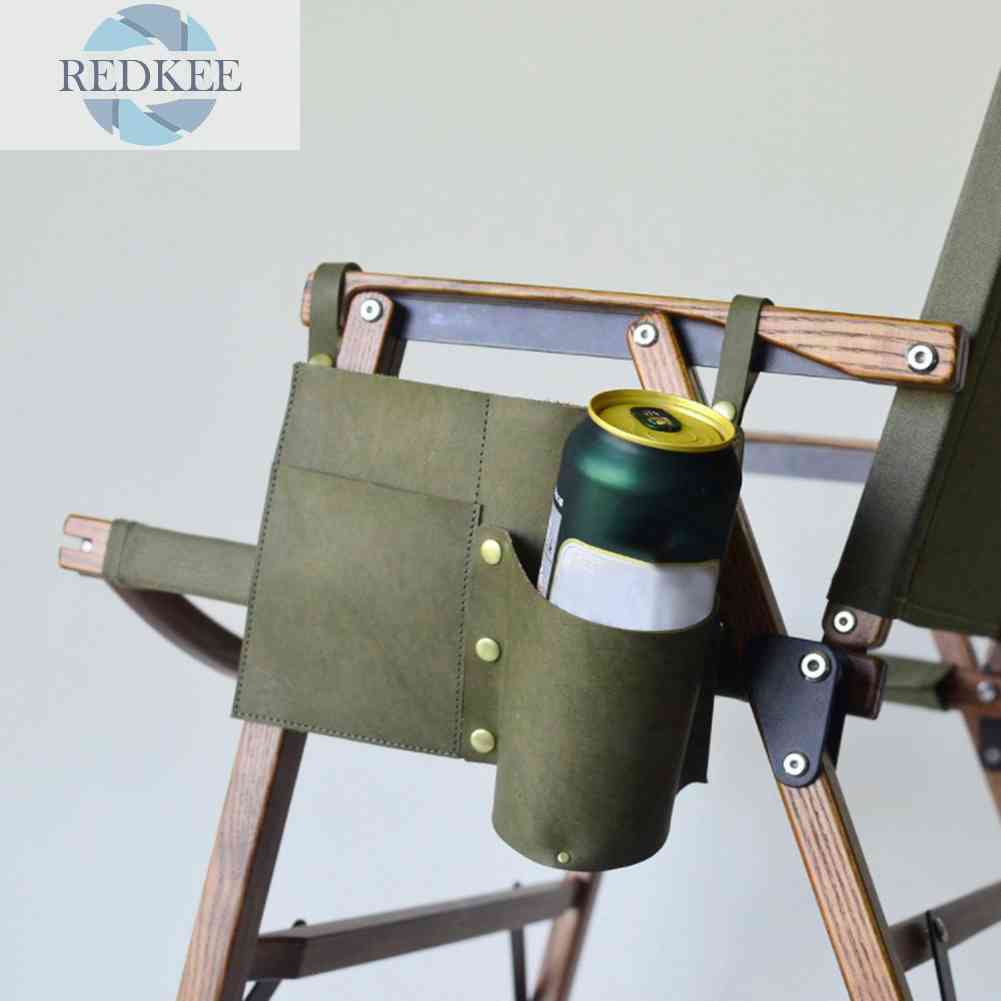 Túi Da PU Đựng Điện Thoại Gắn Tay Vịn Ghế Ngồi Câu Cá / Cắm Trại Tiện Lợi