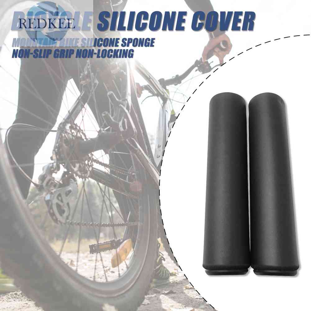 1 Cặp Vỏ Bọc Tay Lái Xe Đạp Bằng Xốp Silicone Mềm Mại Hút Sốc Chống Trượt