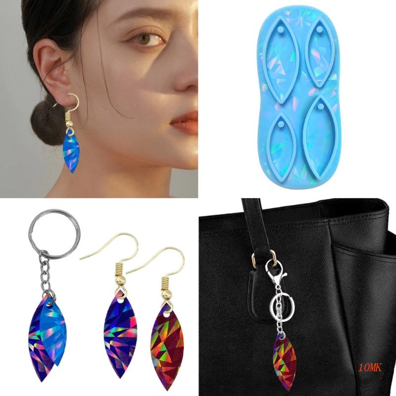 Khuôn Làm Trang Sức Hình Chiếc Lá Bằng Nhựa Resin