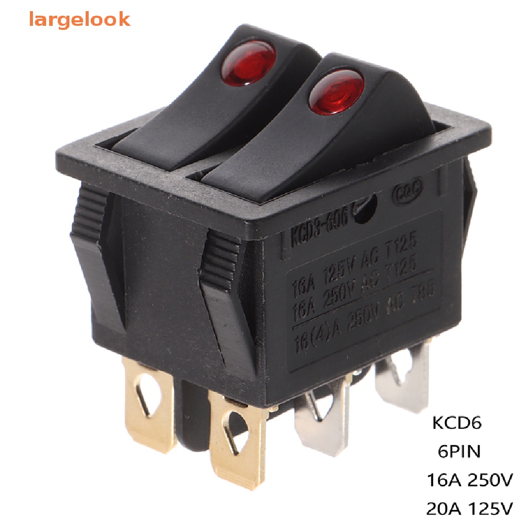 Công Tắc ON / OFF Đèn KCD6 6PIN 16A 220V KCD6 Chuyên Dụng Cho Tàu Thuyền