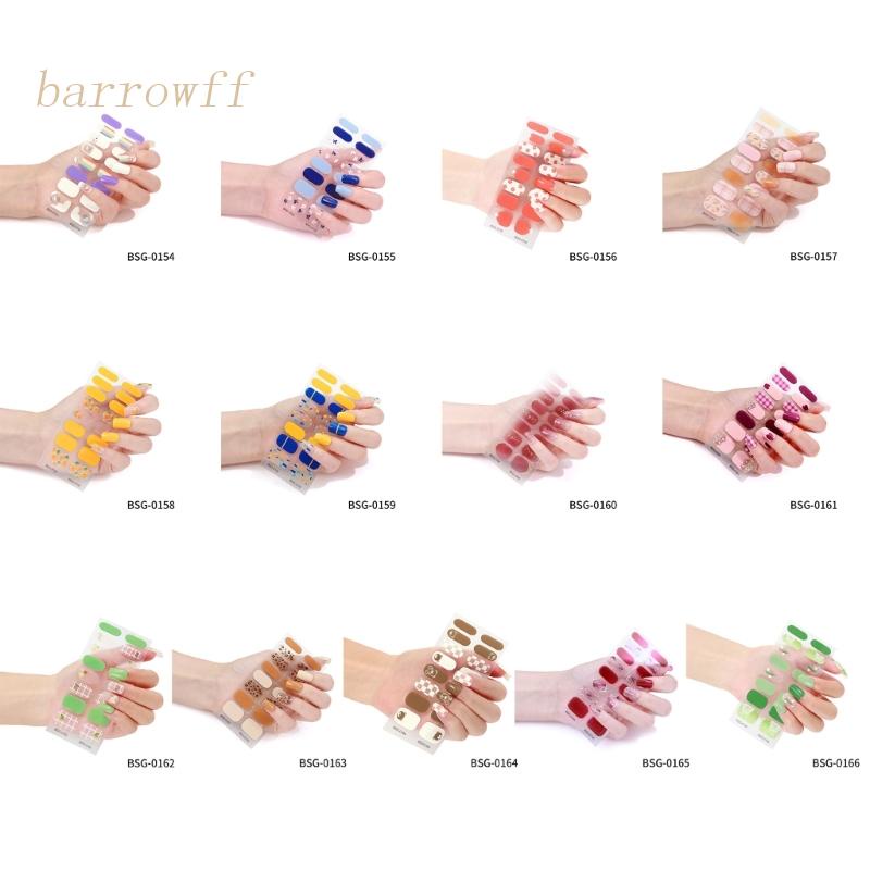 Set 16 Miếng Dán Móng Tay Tự Dính Thời Trang Cho Nữ