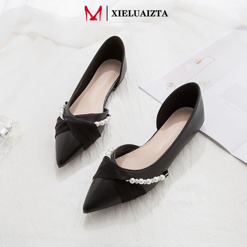 Big Size 35-41 Giày Búp Bê Mũi Nhọn Thoải Mái Cho Nữ XIELUAIZTA