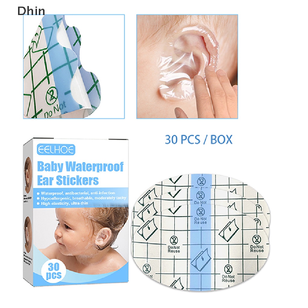 Bộ 30 Miếng Che Tai Chống Thấm Nước Dành Cho Bé Khi Đi Bơi
