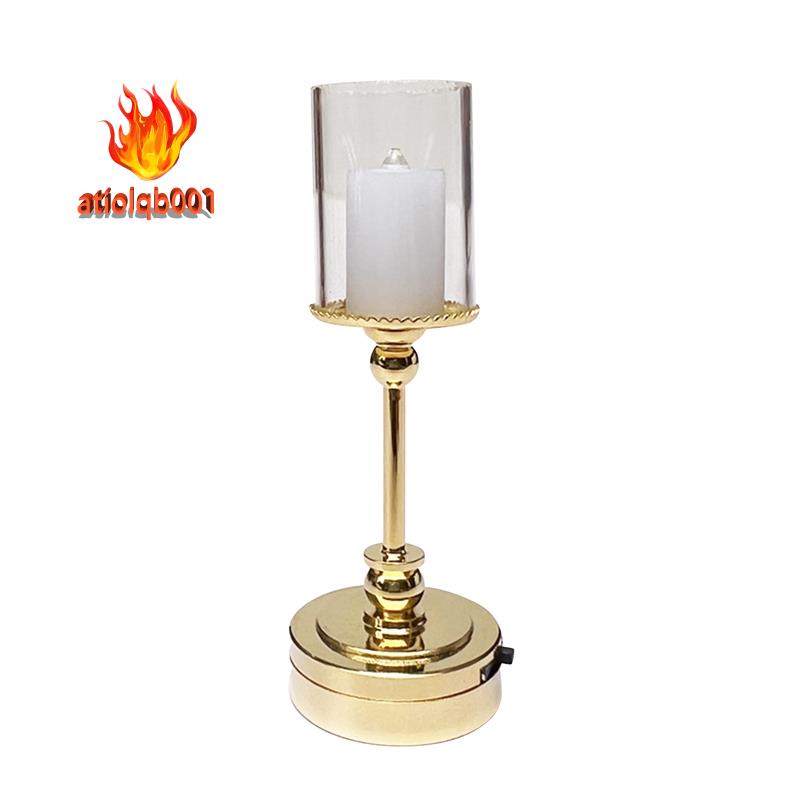 Mô Hình Đèn Nến LED Mini Chạy Pin Tỷ Lệ 1 / 12 Trang Trí Nhà Búp Bê