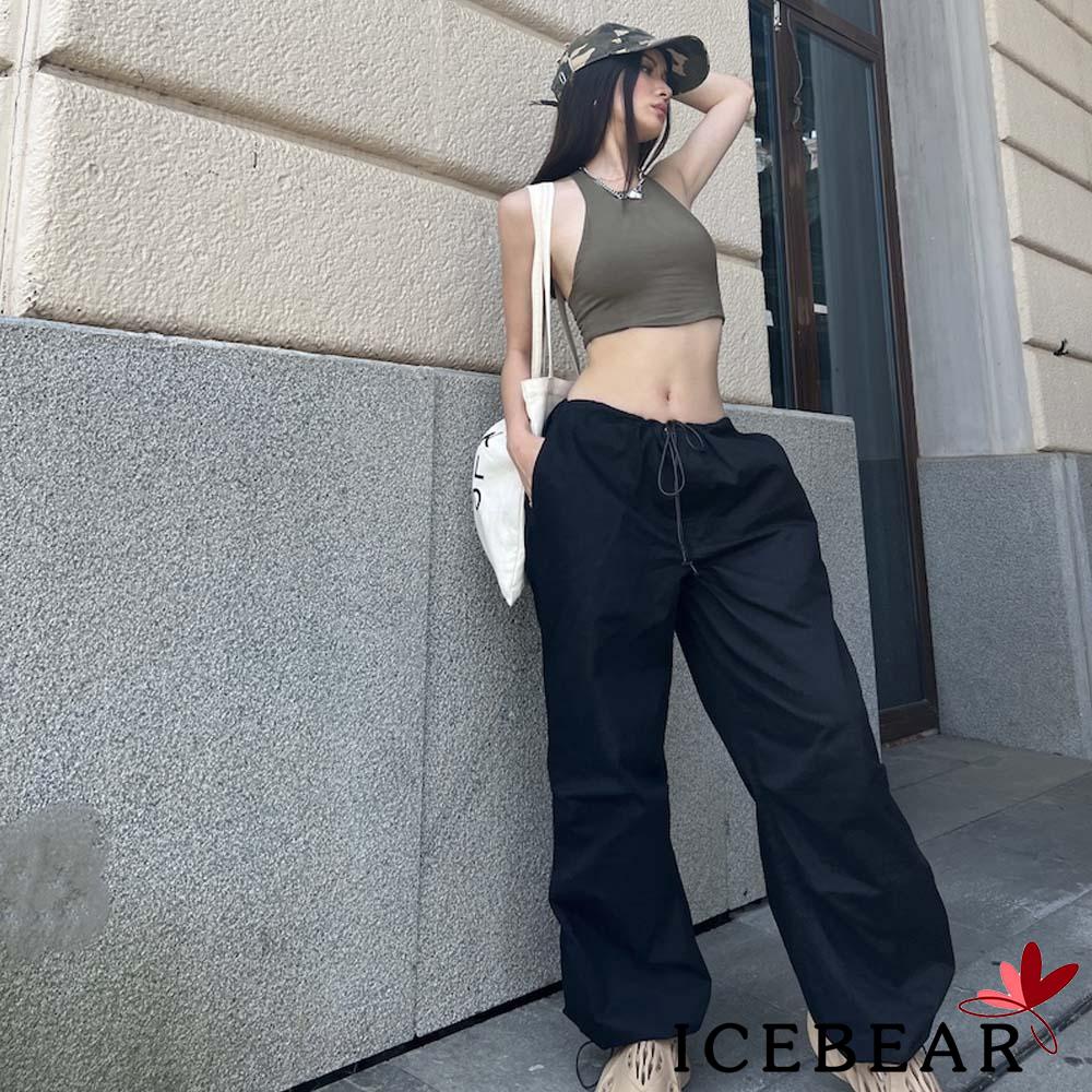 Quần Dài Dáng Rộng Lưng Thun Dây Rút Thời Trang Mùa Xuân Cho Nữ