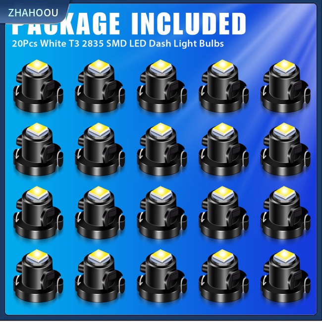 ☃Nhà Cửa☃ Set 20 Bóng Đèn Led T3-8mm Cho Xe Ô Tô