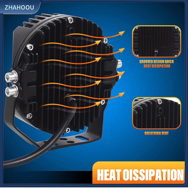 ☃Nhà Cửa☃ Đèn Pha 3 Mặt 5-inch 50w 8000lm Chất Lượng Cao Dành Cho Xe Hơi