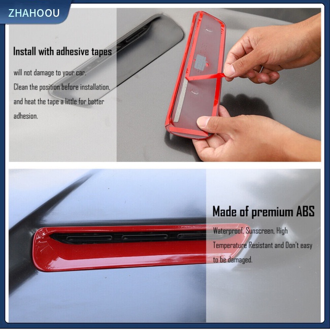 ☃Nhà Cửa☃ Set 2 Ốp Viền Lỗ Thông Gió Xe Hơi Thay Thế Cho Dodge Challenger 2015-2022