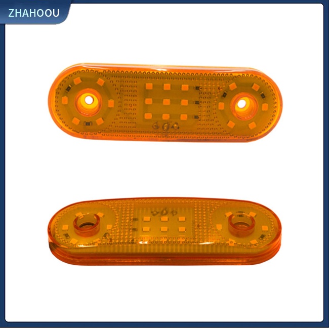 ☃Nhà Cửa☃ 1 Cặp Đèn Tín Hiệu 21 Bóng Led 12-24v Ip67 Chống Thấm Nước Hình Oval Cho Xe Tải