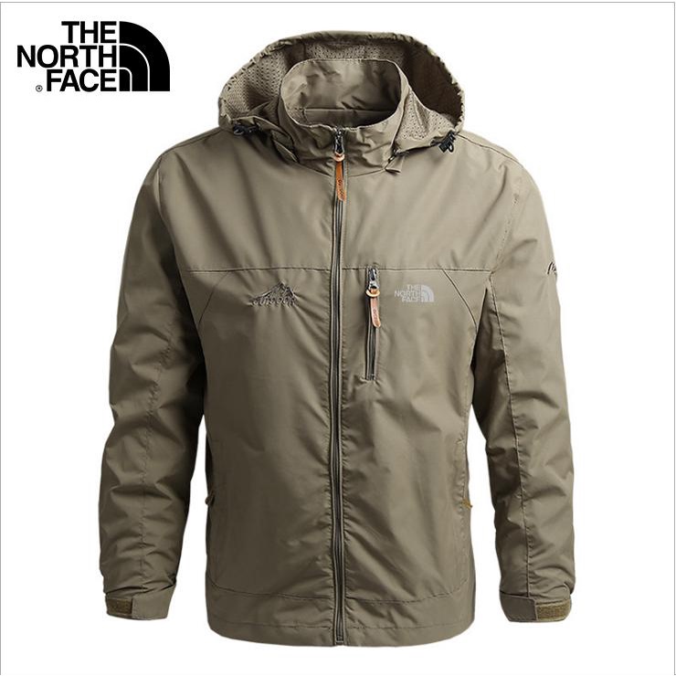 The North Face Áo Khoác Gió Có Mũ Trùm Chống Thấm Nước Cá Tính