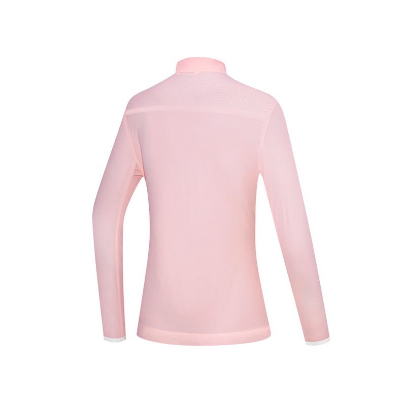 Áo Khoác Thể Thao Đánh Golf Dài Tay Chống Tia UV Bảo Vệ Toàn Diện Phối Khóa Kéo Cho Nữ
