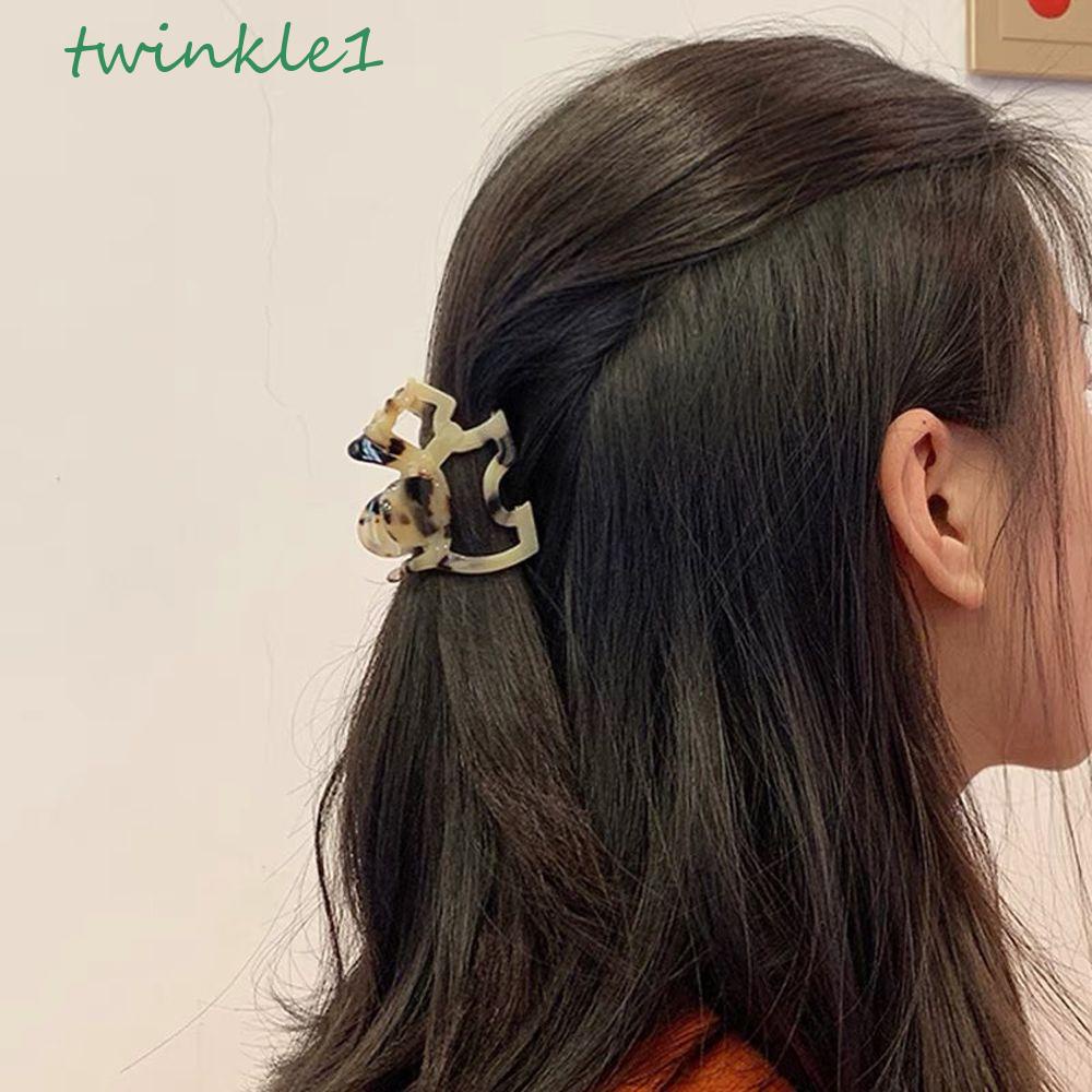 Kẹp Tóc Hình Học Rỗng Nhiều Màu Sắc Axit Acetic Phong Cách Hàn Quốc Dễ Thương