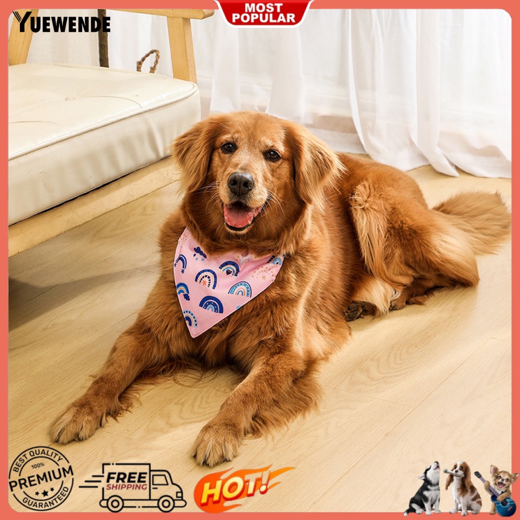 Ye.b Vòng Cổ Yếm Mềm Mại Mùa Hè Unisex Cho Thú Cưng