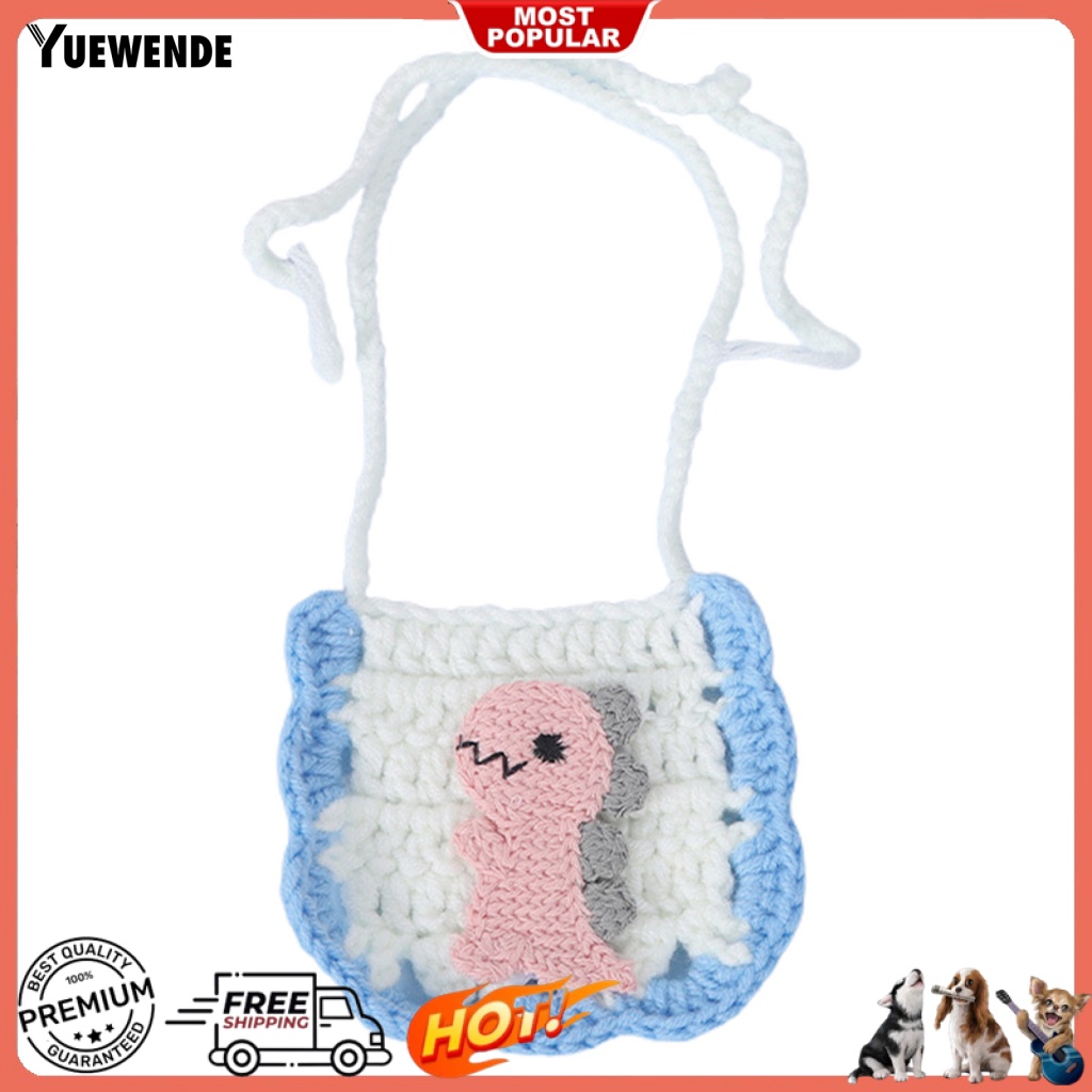 Yếm Ăn Màu Sắc Tươi Sáng Hình Vịt Vàng / Khủng Long / Cà Rốt Cho Thú Cưng