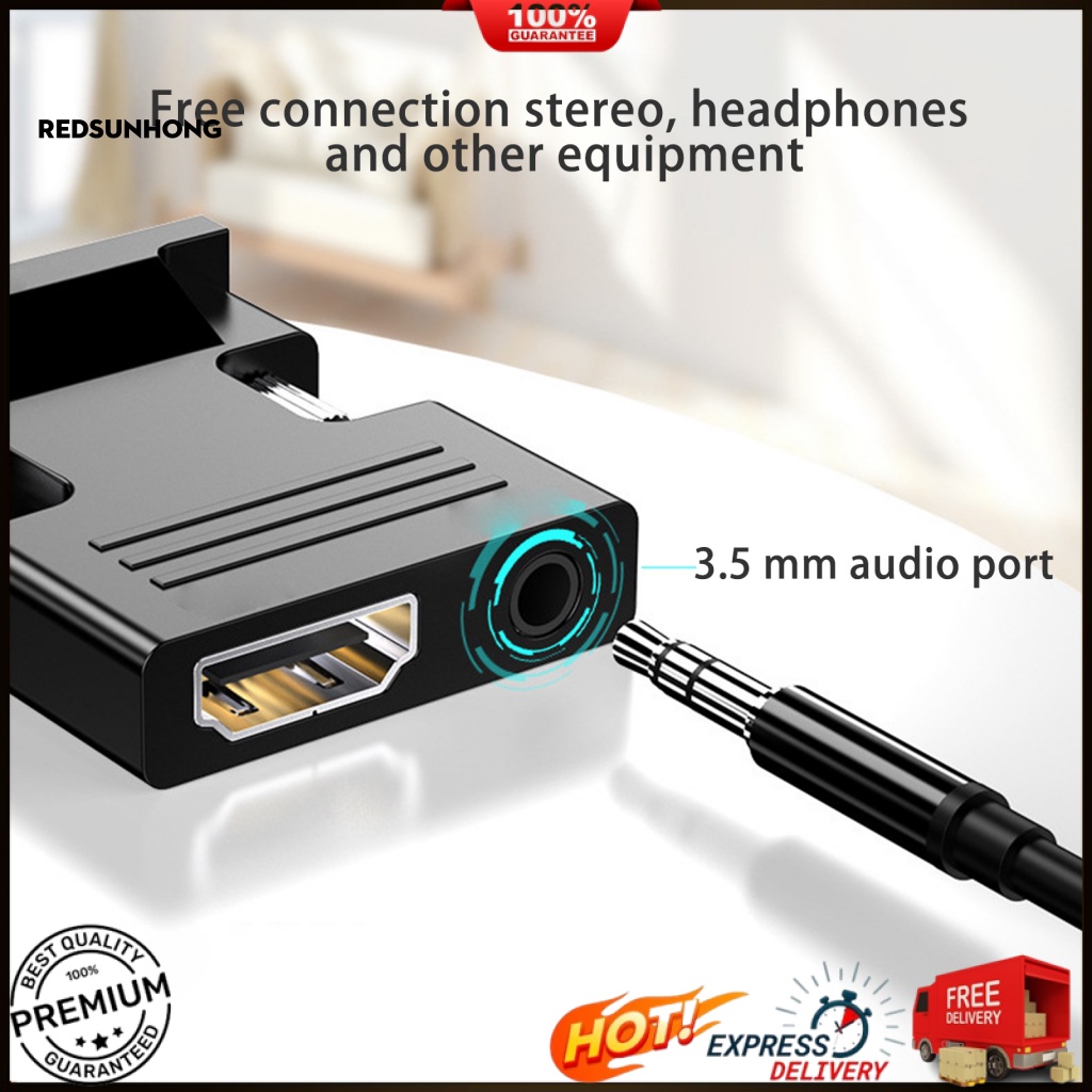 Bộ Thiết Bị Chuyển Đổi VGA Trọng Lượng Nhẹ Cho Laptop / Máy Chiếu / Hộp TV / VGA