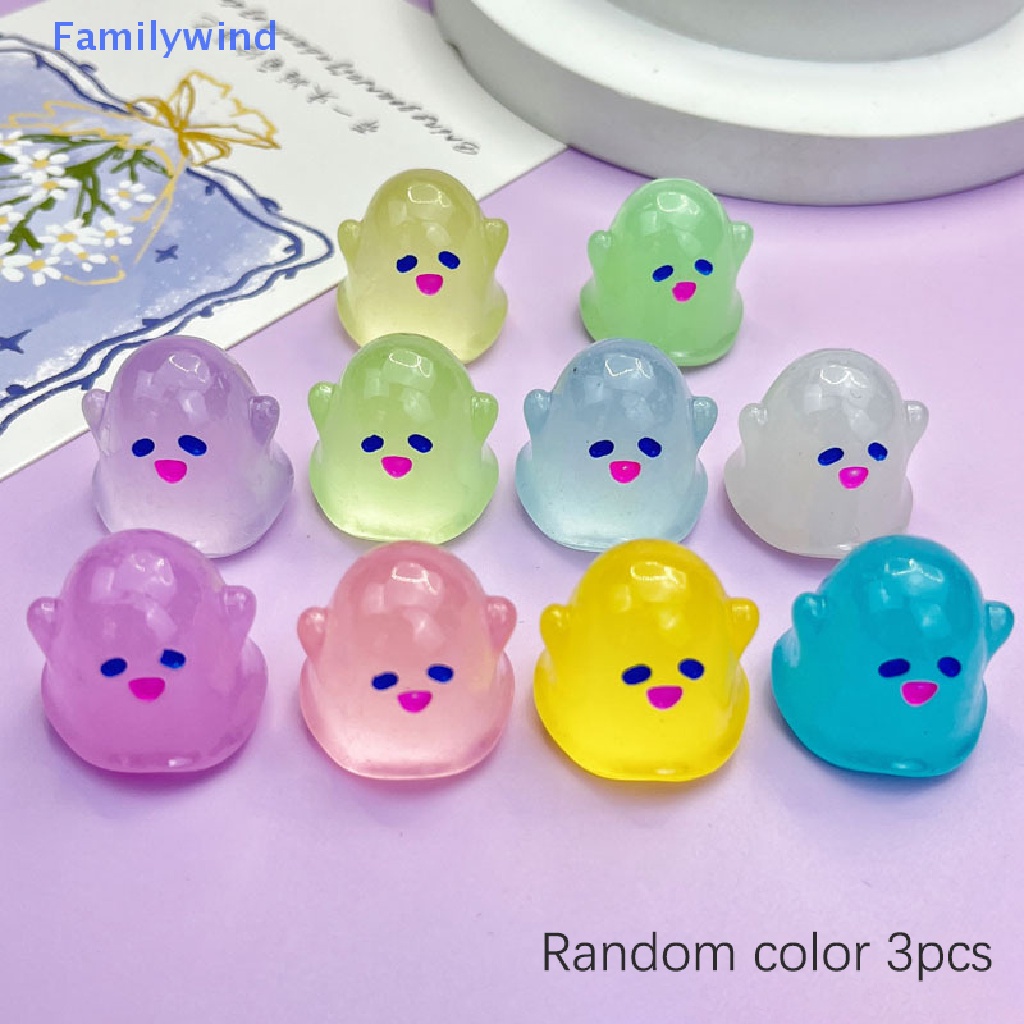 Familywind > Bộ 3 Miếng Dán Trang Trí Ốp Điện Thoại Mini Hình Phong Cảnh Ma Phát Quang DIY