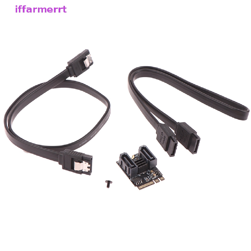 1 Bộ Card Mở Rộng M2 Sang SATA 3.0 Kèm Cáp Chìa Khóa A + E WIFI