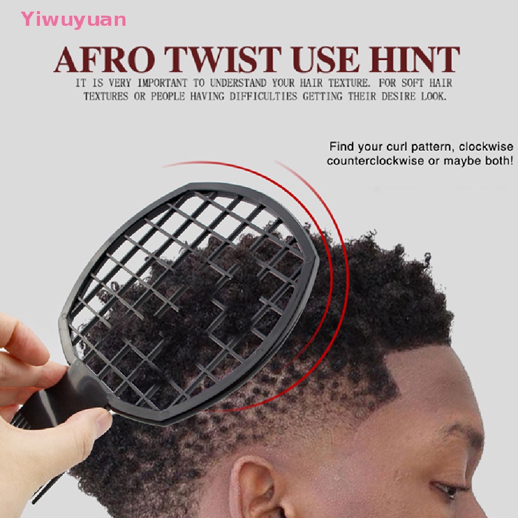 &lt; Yiwuyuan &gt; Lược Xoắn Tạo Kiểu Tóc Xoăn Afro Dreadlocks Mới Cho Nam