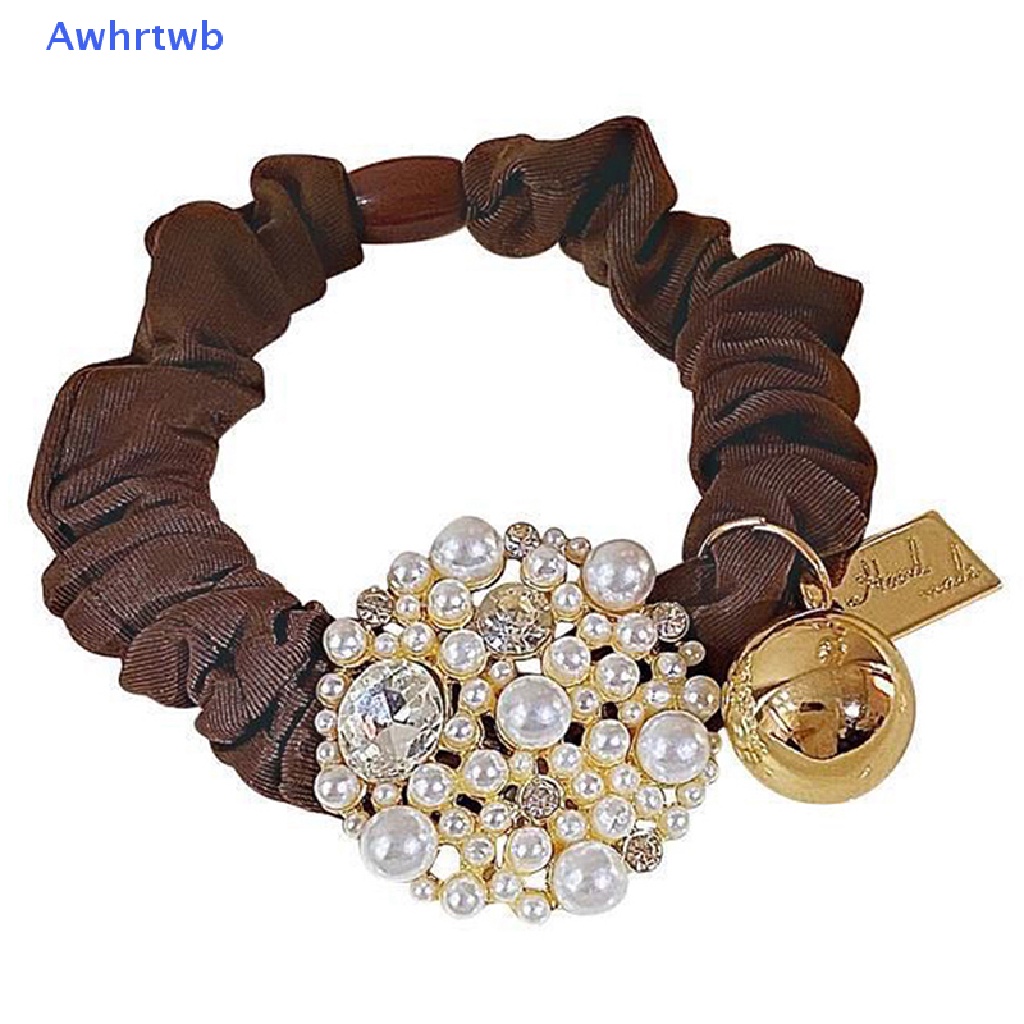 Dây Buộc Tóc Đính Hạt Ngọc Trai Xinh Xắn Cho Nữ Mới