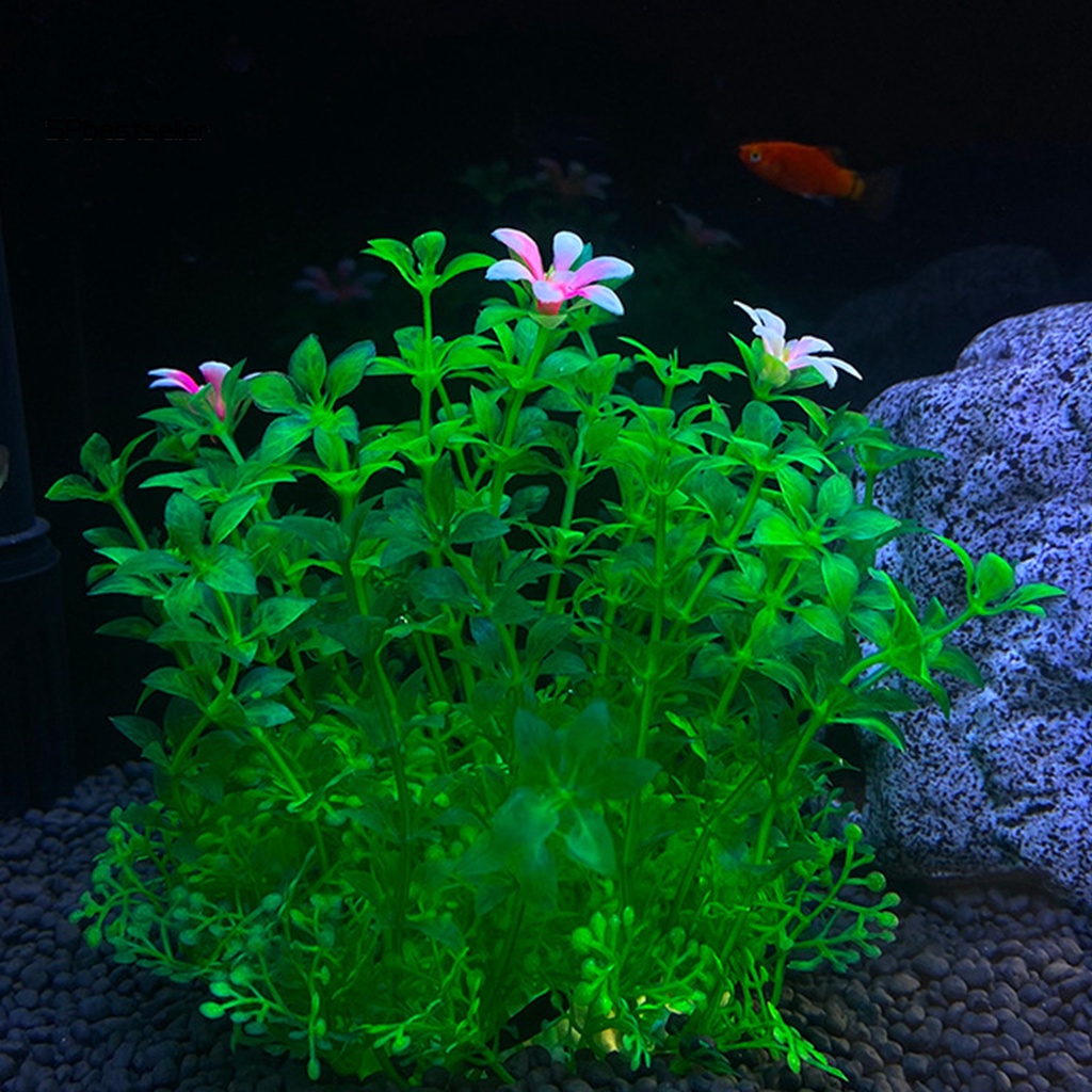 Set 3 Cây Cảnh Giả Không Phai Màu Trang Trí Bể Cá