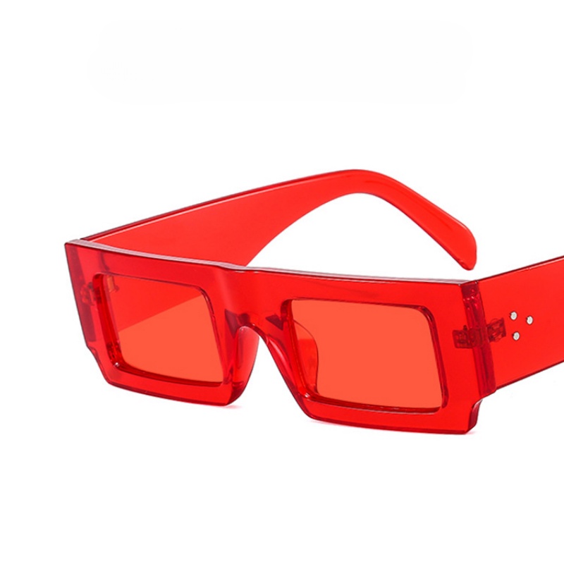 (AIMURUSI) COD Kính Mát Gọng Vuông Phong Cách Hip Hop Âu Mỹ Thời Trang