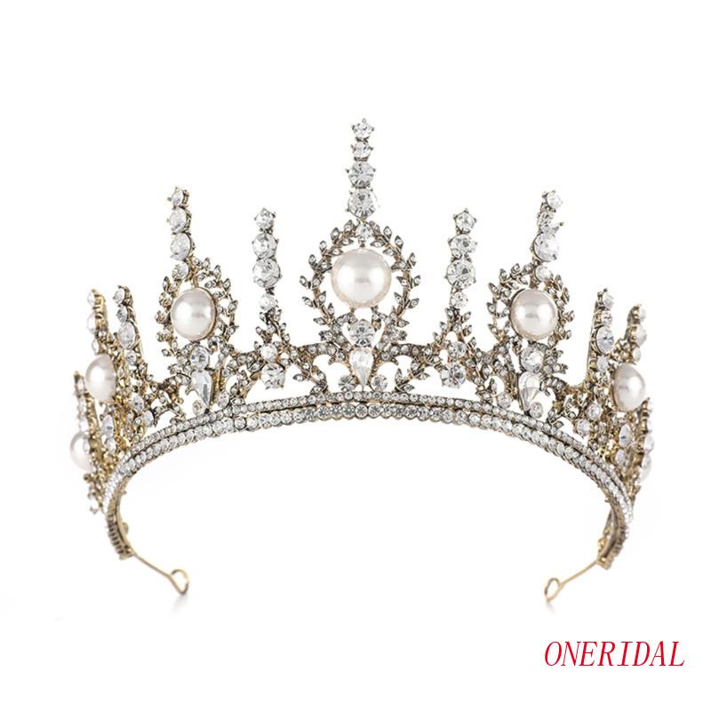 Vương Miện Đính Pha Lê Lấp Lánh Thời Trang Dành Cho Cô Dâu