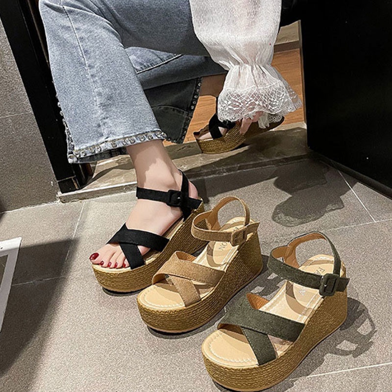 Xăng đan Đế Xuồng Da Lộn Thời Trang Mới Cho Nữ