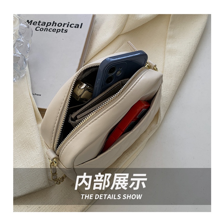 Túi Đeo Vai Mùa Hè 2023 Bằng Bạc Họa Tiết Thêu Có Dây Xích Điều Chỉnh Được Phong Cách Hàn Quốc Cho Nữ