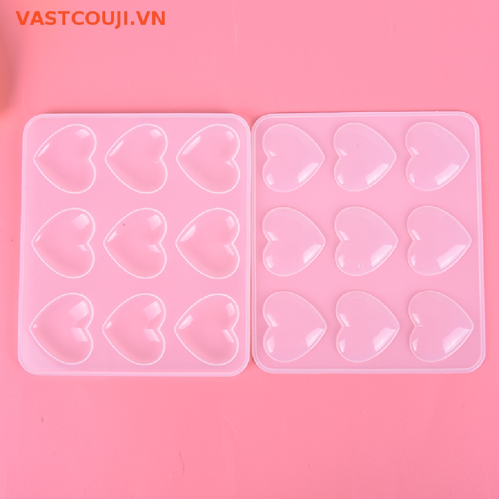 Khuôn Silicon Hình Trái Tim Làm Trang Sức DIY