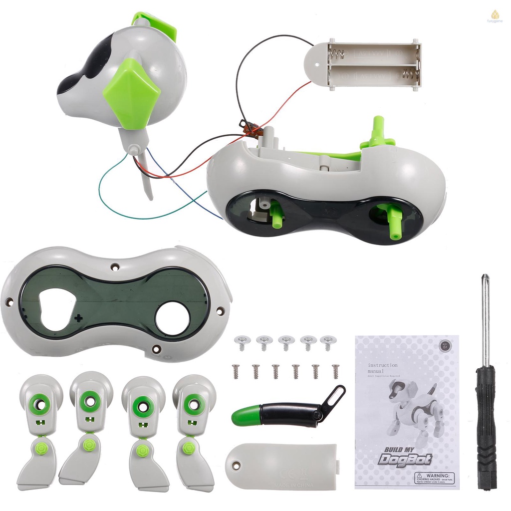 Đồ Chơi Robot Hình Chú Chó Thông Minh Giáo Dục Cho Bé Trai Gái DIY
