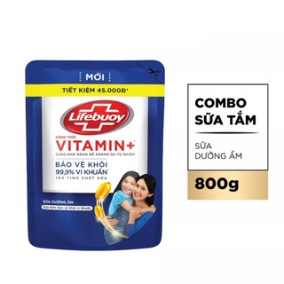 Sữa tắm Lifebuoy - Lifebouy túi xanh 800g - Chăm sóc da