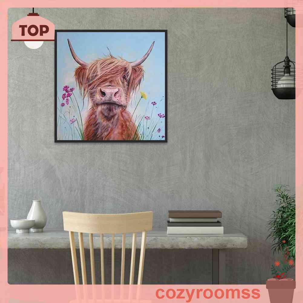 Tranh Đính Đá Kim Cương Toàn Bộ 5D DIY Hình Vẽ Yak