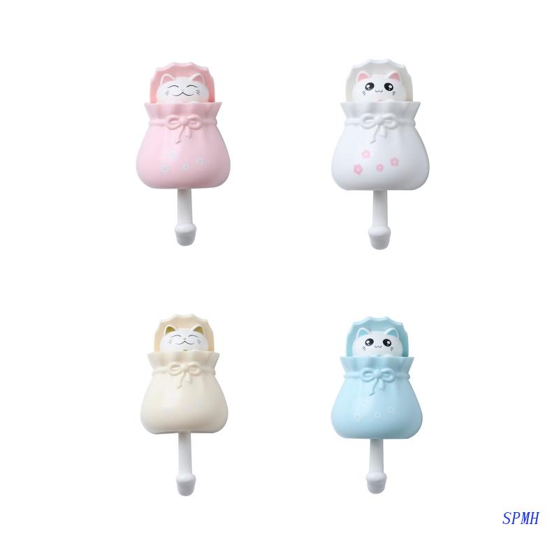 Móc Dán Tường Siêu Dính Họa Tiết Hoạt Hình Để Treo Chìa Khóa / Mũ / Áo Khoác / Khăn Tắm / Khăn