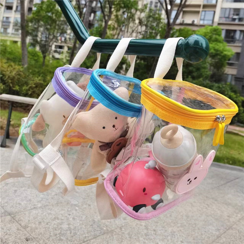 Ba Lô Trong Suốt Chống Thấm Nước Họa Tiết Hoạt Hình Xinh Xắn Dành Cho Bé