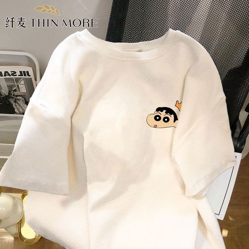 Mới Áo Thun Nữ Ngắn Tay In Hình Maruko Dễ Thương Phong Cách Nhật Bản