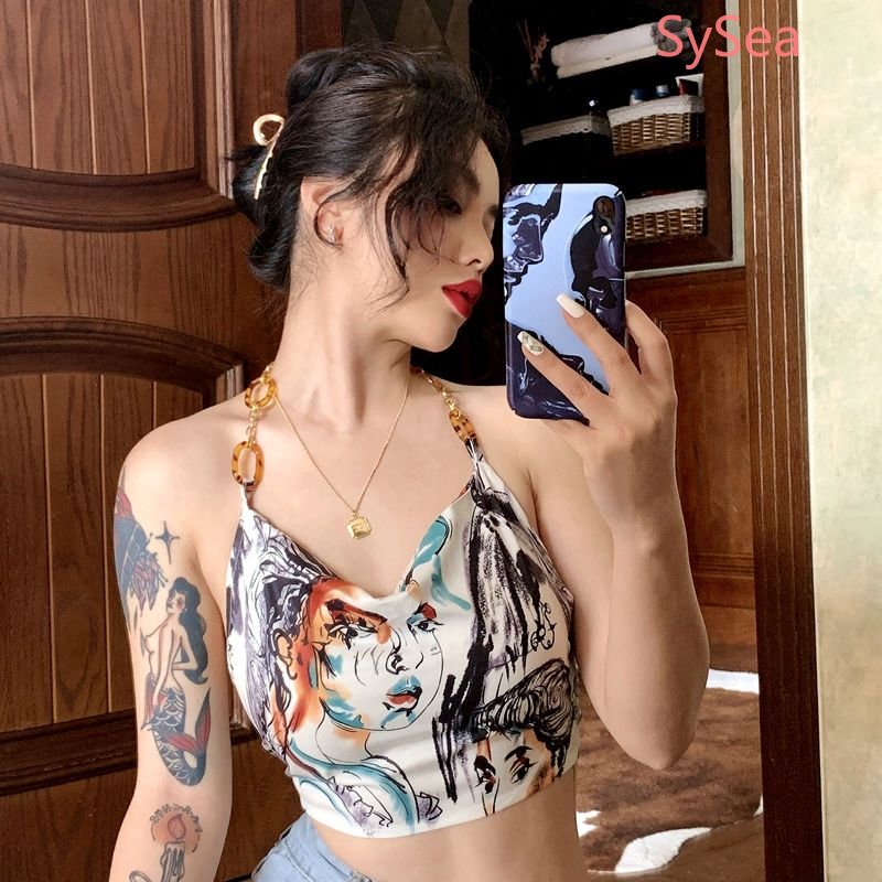 Áo Hai Dây Y2k Thời Trang Mùa Hè Quyến Rũ Cho Nữ