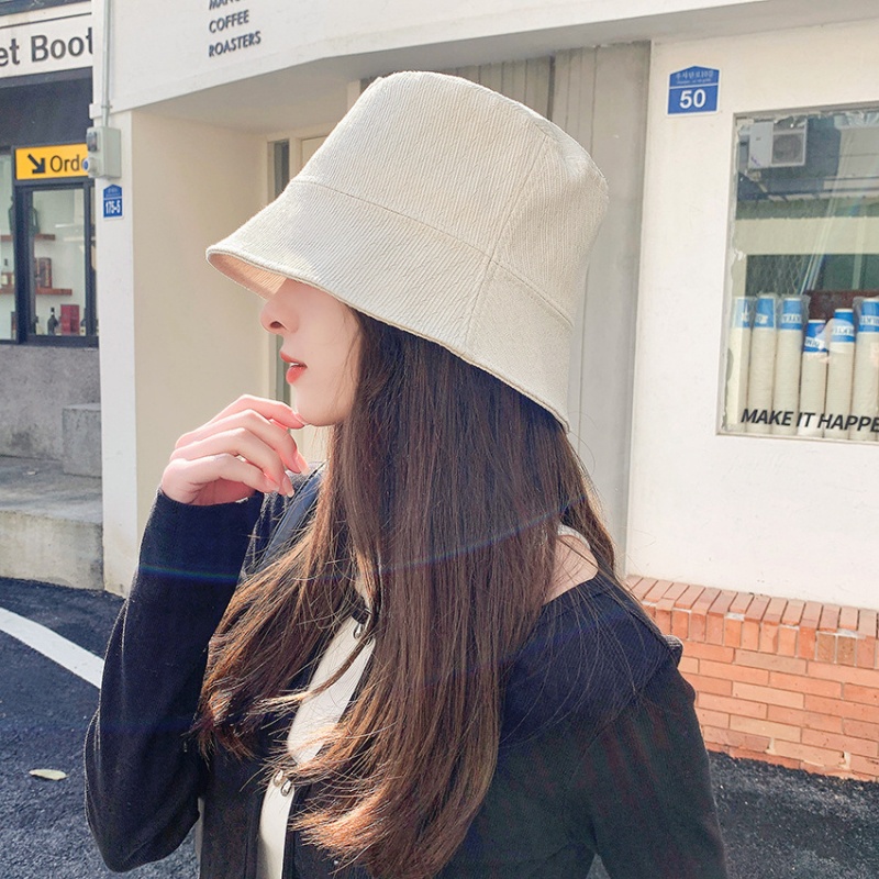 KW® Mũ ngư dân mũ bucket thiết kế sợi sọc chống nắng và che nắng toàn diện cho mùa hè phong cách Nhật Bản