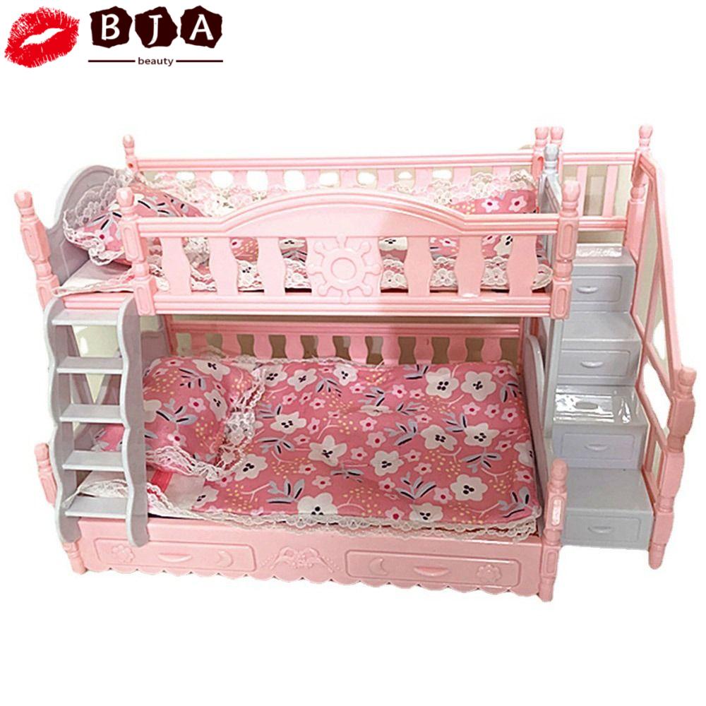 Giường Ngủ Hai Tầng Nhiều Màu Trang Trí Nhà Búp Bê
