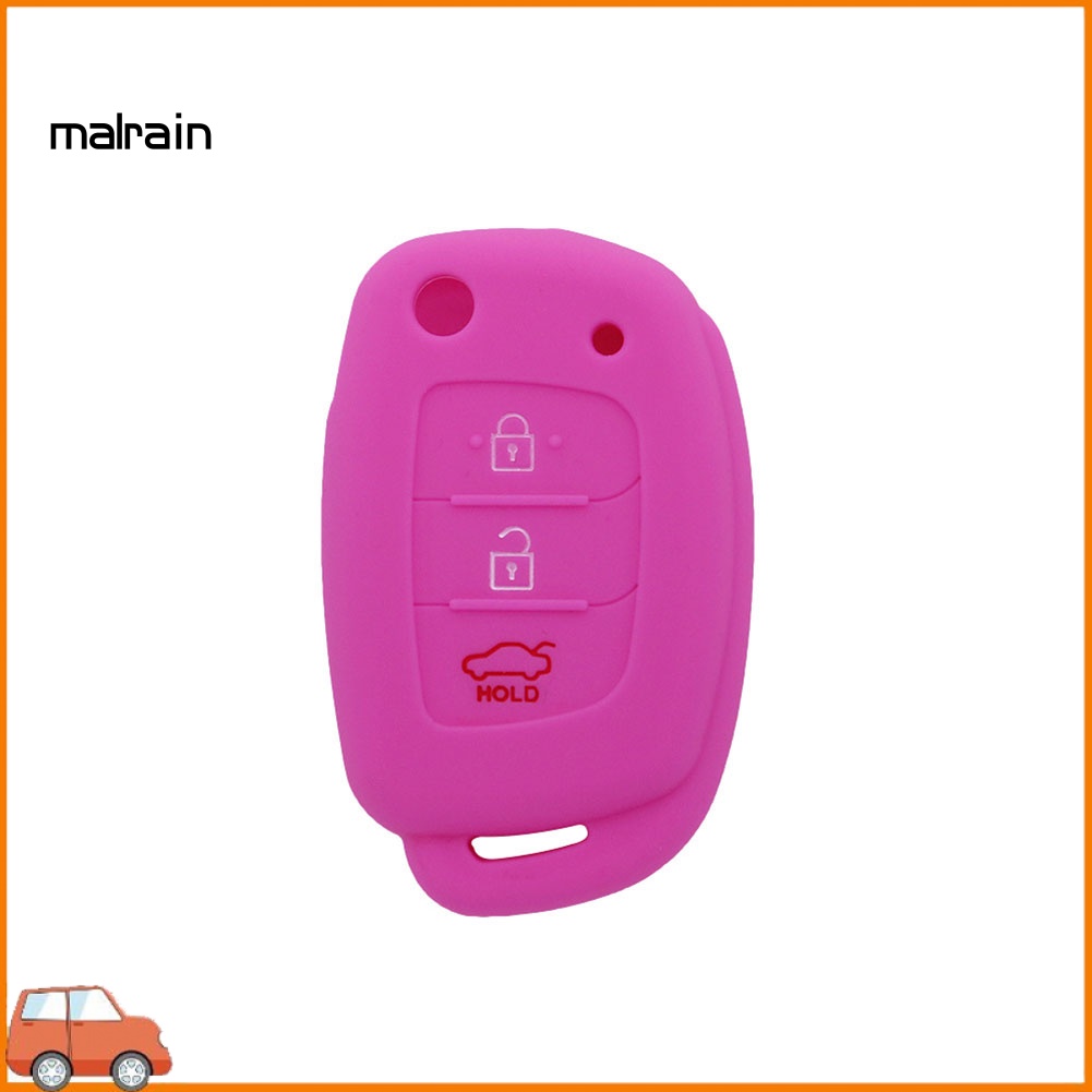 Vỏ Silicon Bảo Vệ Chìa Khóa Điều Khiển Từ Xa 3 Nút Cho Xe Hơi Hyundai