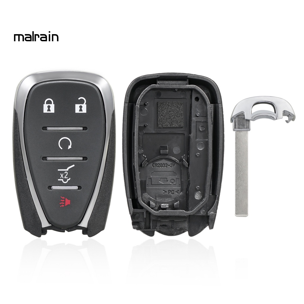 Vỏ Bọc Chìa Khóa Điều Khiển Từ Xa 5 Nút Màu Đen Gọn Nhẹ Cho Chevrolet Equinox 2021