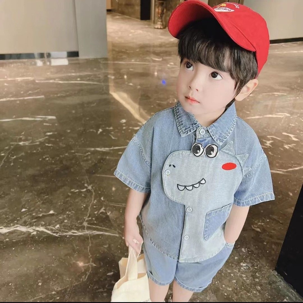 Set Đồ Thời Trang Mùa Hè Dễ Thương Xinh Xắn Dành Cho Bé Trai