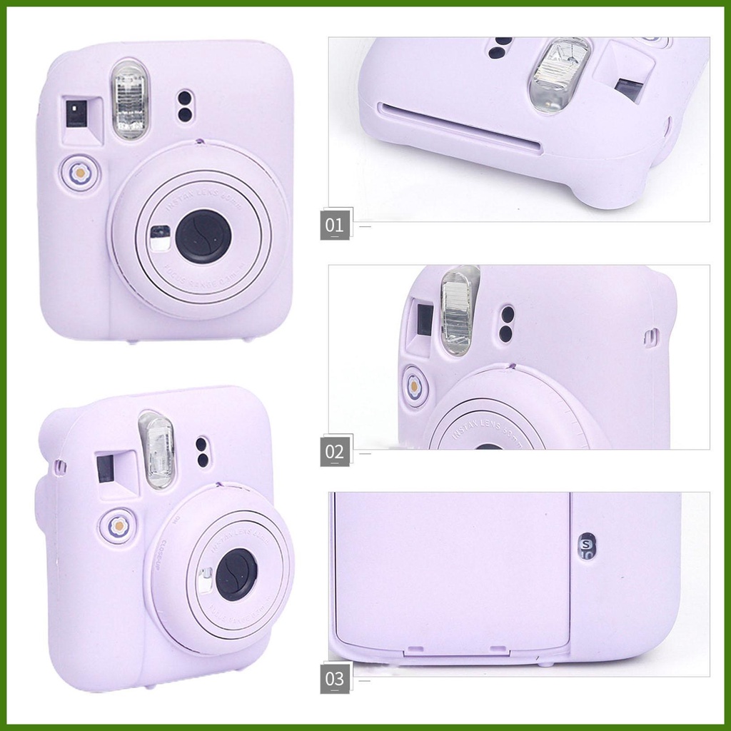 Ốp Điện Thoại Silicon Mềm Màu Trơn Chống Trầy Xước Bảo Vệ Máy Ảnh Polaroid 5 Rvn