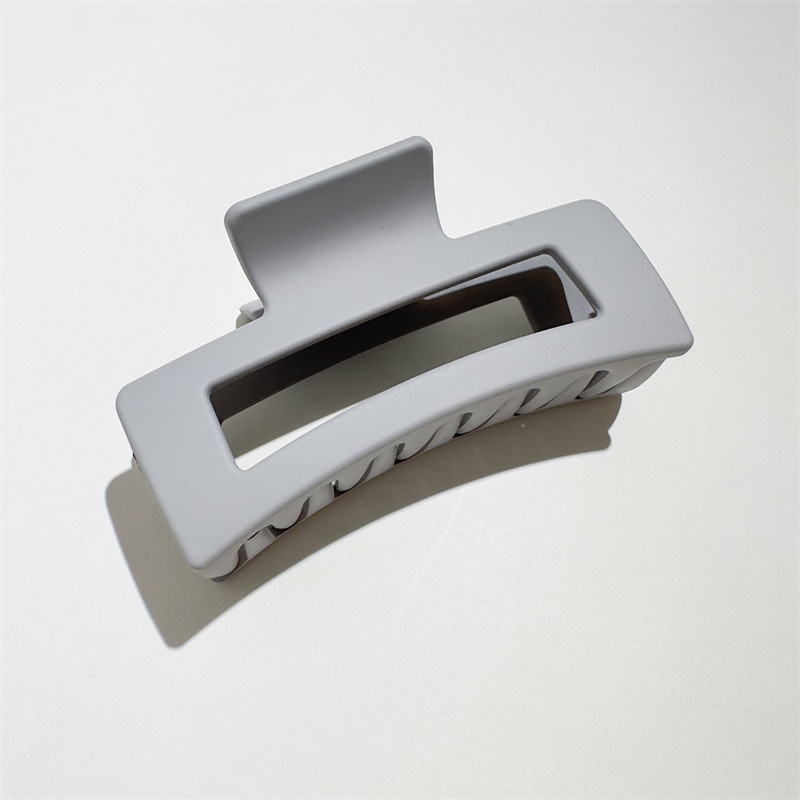 Kẹp Tóc Cao Su Hình Vuông Cỡ Lớn 13cm Sơn Màu Đơn Giản Cho Nữ