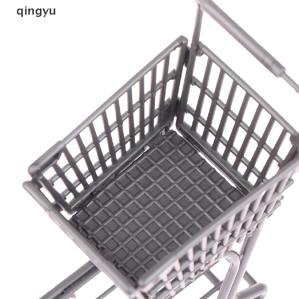 Mô Hình Xe Đẩy Mua Sắm Mini Thời Trang Cho Nhà Búp Bê